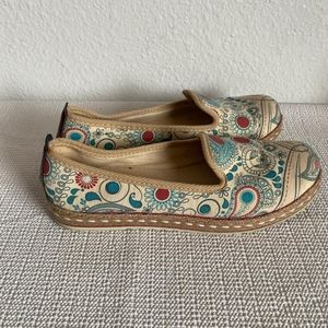 Goby Canvas Paisley Loafers